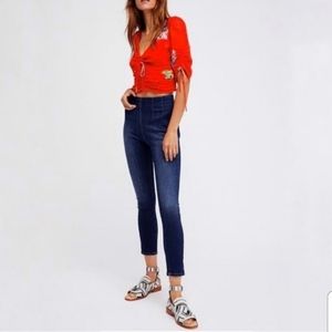 Free People Skinny Pull On Jeans Stretchy 26